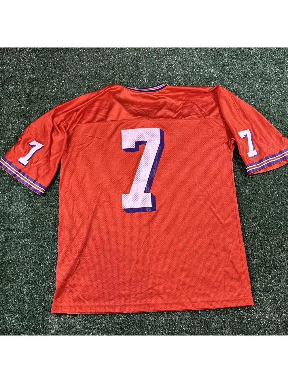 Y2K Nike orange short sleeve shirt Clemson Tigers NCAA football jersey size XL